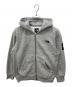 THE NORTH FACE（ザ ノース フェイス）の古着「スクエアロゴフルジップパーカー」｜グレー