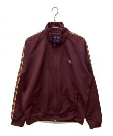 FRED PERRY（フレッドペリー）の古着「Contrast Tape Track Jacket」｜ワインレッド