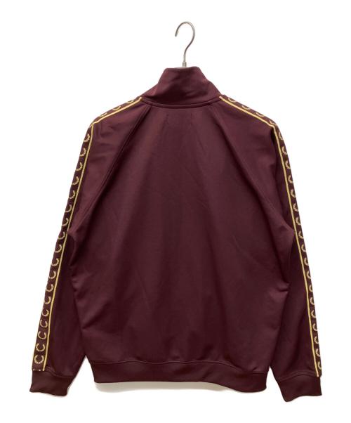 FRED PERRY（フレッドペリー）FRED PERRY (フレッドペリー) Contrast Tape Track Jacket ワインレッド サイズ:XLの古着・服飾アイテム