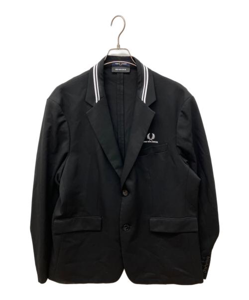 FRED PERRY（フレッドペリー）FRED PERRY (フレッドペリー) KRIS VAN ASSCHE (クリス ヴァン アッシュ) Casual Blazer ブラック サイズ:Lの古着・服飾アイテム
