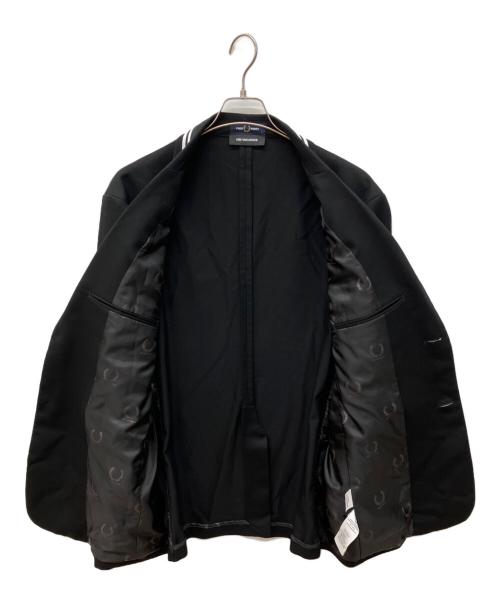 FRED PERRY（フレッドペリー）FRED PERRY (フレッドペリー) KRIS VAN ASSCHE (クリス ヴァン アッシュ) Casual Blazer ブラック サイズ:Lの古着・服飾アイテム