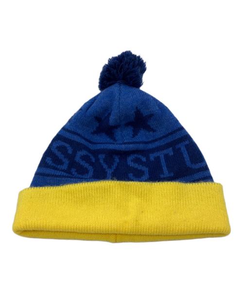 stussy（ステューシー）stussy (ステューシー) Retro Star Pom-Pom Beanie ブルーの古着・服飾アイテム
