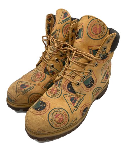 Timberland（ティンバーランド）Timberland (ティンバーランド) 総柄6インチブーツ ブラウン サイズ:8の古着・服飾アイテム