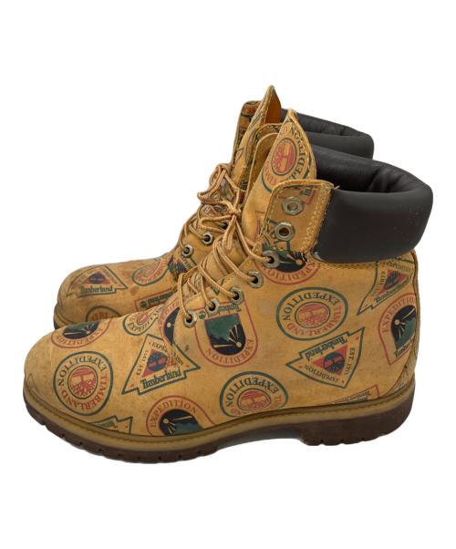 Timberland（ティンバーランド）Timberland (ティンバーランド) 総柄6インチブーツ ブラウン サイズ:8の古着・服飾アイテム