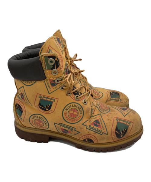 Timberland（ティンバーランド）Timberland (ティンバーランド) 総柄6インチブーツ ブラウン サイズ:8の古着・服飾アイテム