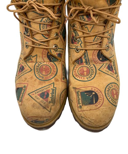 Timberland（ティンバーランド）Timberland (ティンバーランド) 総柄6インチブーツ ブラウン サイズ:8の古着・服飾アイテム
