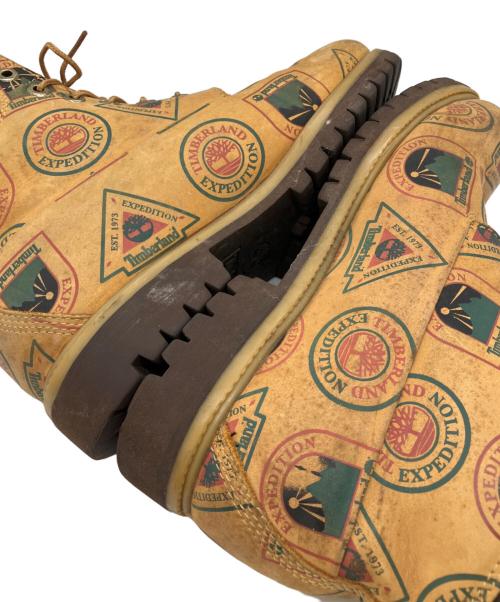 Timberland（ティンバーランド）Timberland (ティンバーランド) 総柄6インチブーツ ブラウン サイズ:8の古着・服飾アイテム