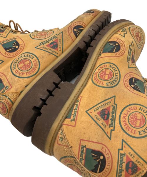 Timberland（ティンバーランド）Timberland (ティンバーランド) 総柄6インチブーツ ブラウン サイズ:8の古着・服飾アイテム