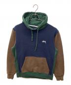 stussyステューシー）の古着「切替プルオーバーパーカー」｜マルチカラー