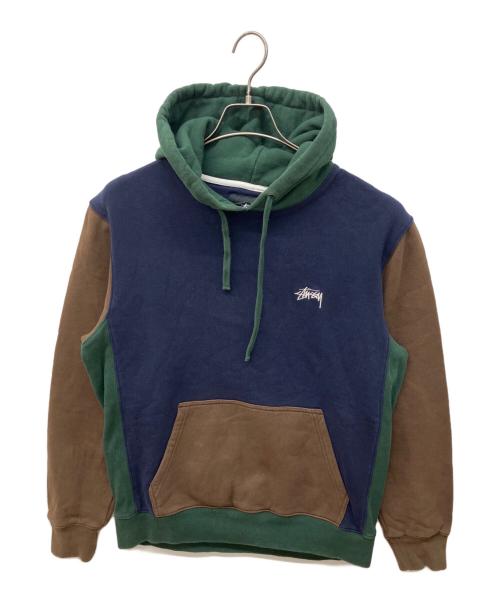 stussy（ステューシー）stussy (ステューシー) 切替プルオーバーパーカー マルチカラー サイズ:Mの古着・服飾アイテム