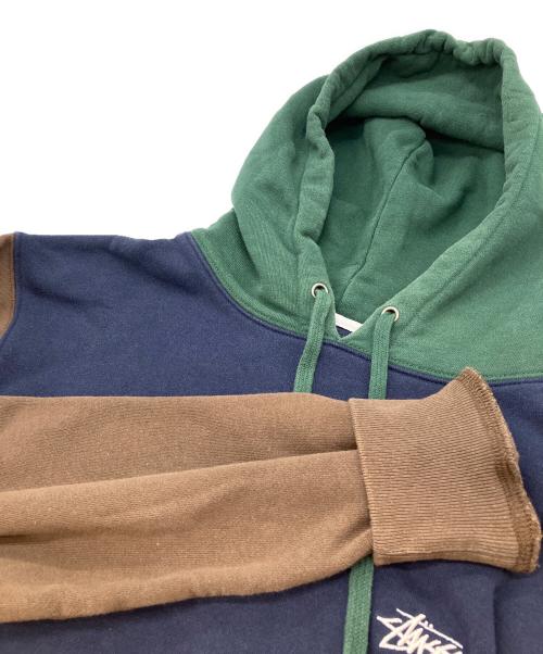 stussy（ステューシー）stussy (ステューシー) 切替プルオーバーパーカー マルチカラー サイズ:Mの古着・服飾アイテム