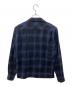 RUDE GALLERY (ルードギャラリー) OMBRE OPEN COLLAR SHIRT ブルー×ブラック サイズ:3：7000円