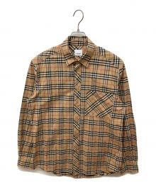 BURBERRY（バーバリー）の古着「ノヴァチェックシャツ　Checkered long-sleeved shirt」｜ベージュ