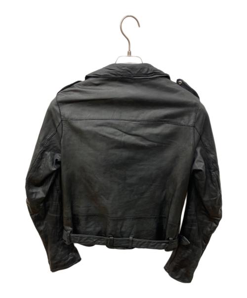 sisii（シシ）sisii (シシ) レザーライダースジャケット ブラック サイズ:Lの古着・服飾アイテム