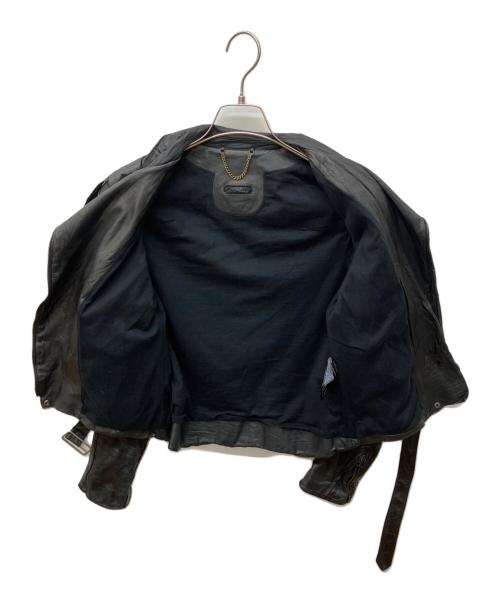 sisii（シシ）sisii (シシ) レザーライダースジャケット ブラック サイズ:Lの古着・服飾アイテム