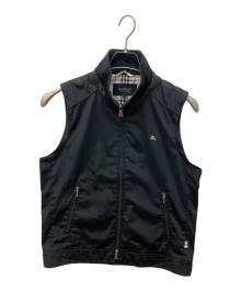BURBERRY BLACK LABEL（バーバリーブラックレーベル）の古着「ナイロンベスト」｜ブラック