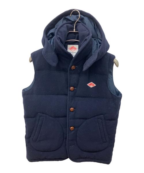 DANTON（ダントン）DANTON (ダントン) BEAMS (ビームス) ウールモッサダウンベスト ネイビー サイズ:42の古着・服飾アイテム