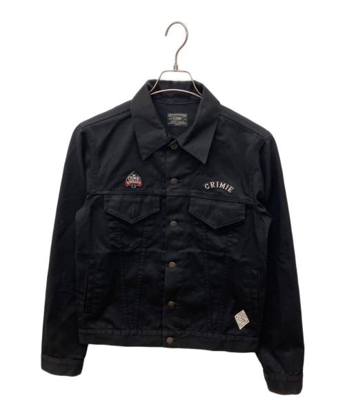 CRIMIE（クライミー）CRIMIE (クライミー) 3rd type バイカー 刺繍 ワッペン ジャケット ブラック サイズ:Mの古着・服飾アイテム