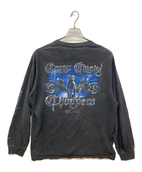 orange county choppers（オレンジカウンティチョッパーズ）Orange County Choppers (オレンジカウンティチョッパーズ) グラフィックバックプリントロングスリーブTシャツ ブラック サイズ:-の古着・服飾アイテム