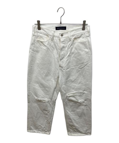 MADISON BLUE（マディソンブルー）MADISON BLUE (マディソンブルー) CRASHED SAROUEL PANTS DENIM ホワイト サイズ:XSの古着・服飾アイテム