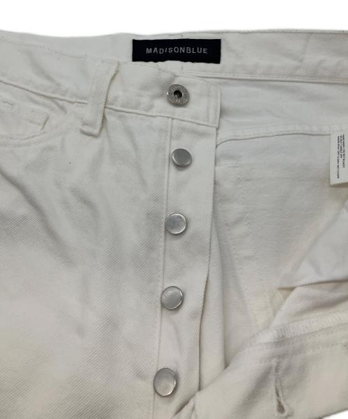 MADISON BLUE（マディソンブルー）MADISON BLUE (マディソンブルー) CRASHED SAROUEL PANTS DENIM ホワイト サイズ:XSの古着・服飾アイテム