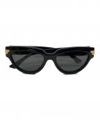BOTTEGA VENETAボッテガベネタ）の古着「Narrow Cat Eye サングラス」｜ブラック