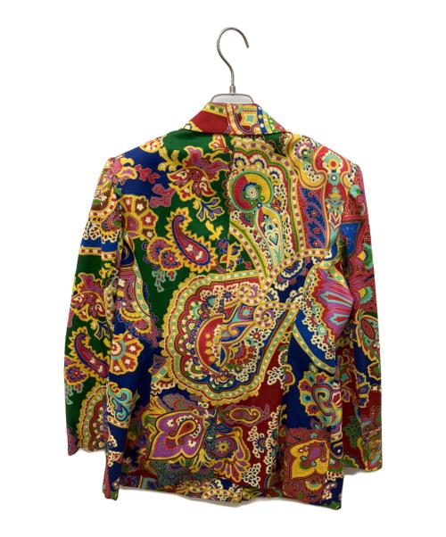 LEONARD FASHION（レオナールファッション）LEONARD FASHION (レオナールファッション) ウール×シルク総柄スカートセットアップ マルチカラー サイズ:11/80の古着・服飾アイテム