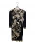 LEONARD FASHION (レオナールファッション) ウール×シルク総柄ワンピースセットアップ ブラック サイズ:L：13000円