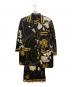 LEONARD FASHION（レオナールファッション）の古着「ウール×シルク総柄ワンピースセットアップ」｜ブラック