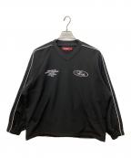 HIDE AND SEEKハイドアンドシーク）の古着「V Neck Track Jacket」｜ブラック