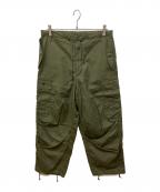 WTAPSダブルタップス）の古着「MILT0001 TROUSERS COTTON. CNVS」｜カーキ