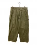 NEIGHBORHOODネイバーフッド）の古着「WIDE BAKER PANTS」｜カーキ