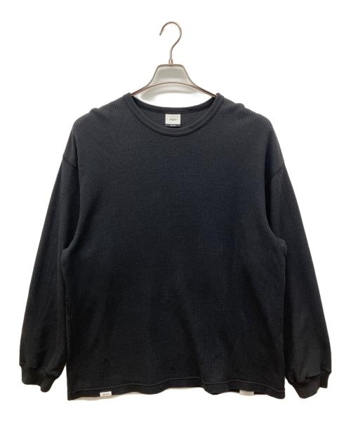 WTAPS（ダブルタップス）WTAPS (ダブルタップス) WAFFLE 02 / LS / CTPL（ワッフルロングスリーブTシャツ） ブラック サイズ:03の古着・服飾アイテム