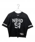NEIGHBORHOODネイバーフッド）の古着「HOCKEY V-NECK S/S TEE」｜ブラック