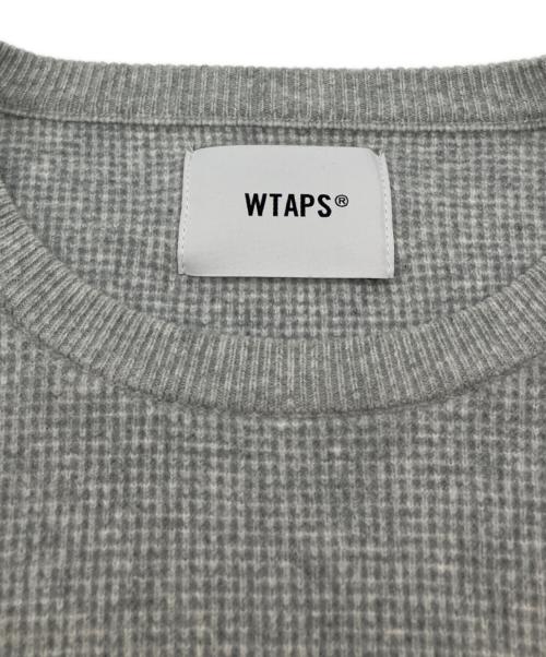 WTAPS（ダブルタップス）WTAPS (ダブルタップス) ワッフルクルーネックニット グレー サイズ:02の古着・服飾アイテム