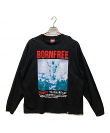 HIDE AND SEEK（ハイドアンドシーク）の古着「Jesus L/S Tee (Big Silhouette)」｜ブラック