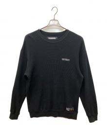 NEIGHBORHOOD（ネイバーフッド）の古着「WAFFLE FABRIC CREWNECK LS-1」｜ブラック