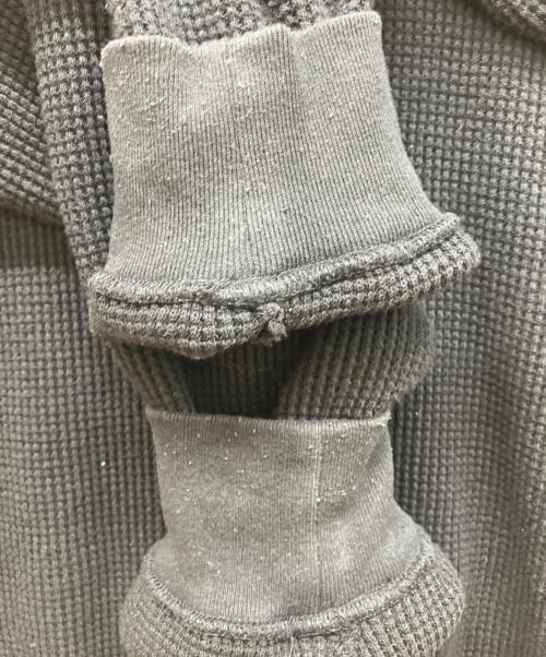 NEIGHBORHOOD（ネイバーフッド）NEIGHBORHOOD (ネイバーフッド) WAFFLE FABRIC CREWNECK LS-1 ブラック サイズ:Mの古着・服飾アイテム