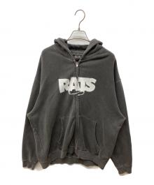 RATS（ラッツ）の古着「PIGMENT DYED ZIP HOODIE」｜グレー