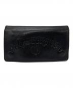 NEIGHBORHOODネイバーフッド）の古着「LEATHER TRUCKER WALLET」｜ブラック