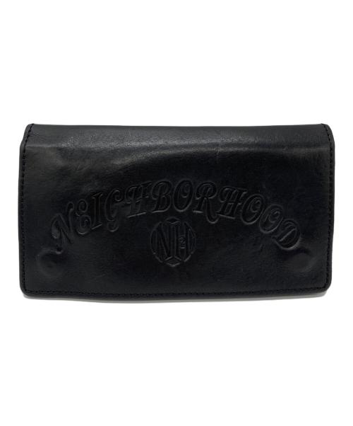 NEIGHBORHOOD（ネイバーフッド）NEIGHBORHOOD (ネイバーフッド) LEATHER TRUCKER WALLET ブラックの古着・服飾アイテム