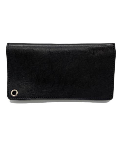 NEIGHBORHOOD（ネイバーフッド）NEIGHBORHOOD (ネイバーフッド) LEATHER TRUCKER WALLET ブラックの古着・服飾アイテム