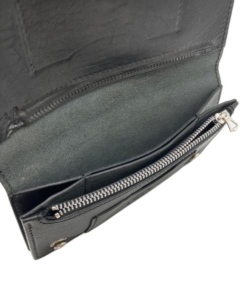 NEIGHBORHOOD（ネイバーフッド）NEIGHBORHOOD (ネイバーフッド) LEATHER TRUCKER WALLET ブラックの古着・服飾アイテム