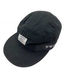 WTAPS（ダブルタップス）の古着「T-7/CAP/NYCO.WEATHER.GPS / ナイロンキャップ」｜ブラック