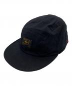 WTAPSダブルタップス）の古着「T-5 03 / CAP / COTTON. RIPSTOP　ティーファイブ オーサン / キャップ / コットン リップストップ　キャップ」｜ブラック