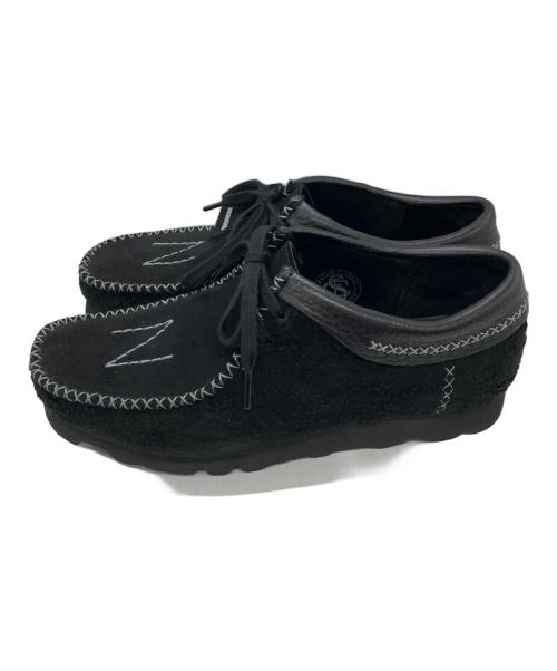 CLARKS（クラークス）CLARKS (クラークス) NEIGHBORHOOD (ネイバーフッド) コラボワラビーシューズ ブラック サイズ:UK 8 1/2の古着・服飾アイテム