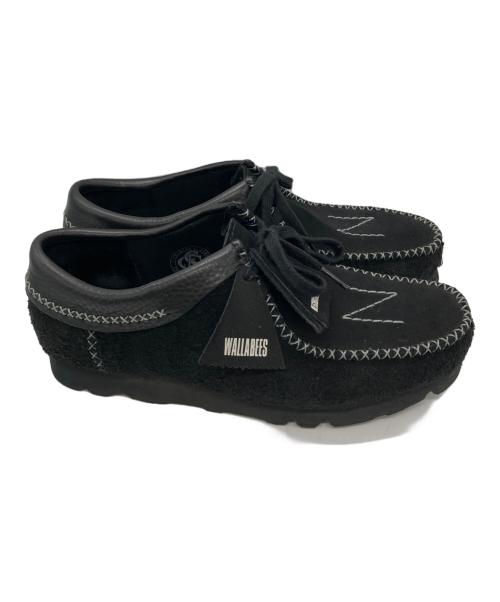 CLARKS（クラークス）CLARKS (クラークス) NEIGHBORHOOD (ネイバーフッド) コラボワラビーシューズ ブラック サイズ:UK 8 1/2の古着・服飾アイテム