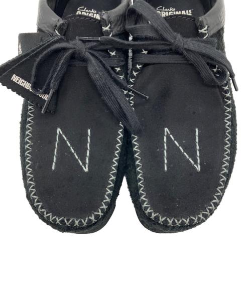 CLARKS（クラークス）CLARKS (クラークス) NEIGHBORHOOD (ネイバーフッド) コラボワラビーシューズ ブラック サイズ:UK 8 1/2の古着・服飾アイテム