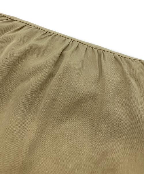 ‐（‐）‐ (‐) ヴィンテージレーヨンシャツ ベージュ サイズ:Lの古着・服飾アイテム