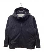 DESCENTE ALLTERRAINデザイント オルテライン）の古着「HARD SHELL JACKET CREAS」｜ブラック